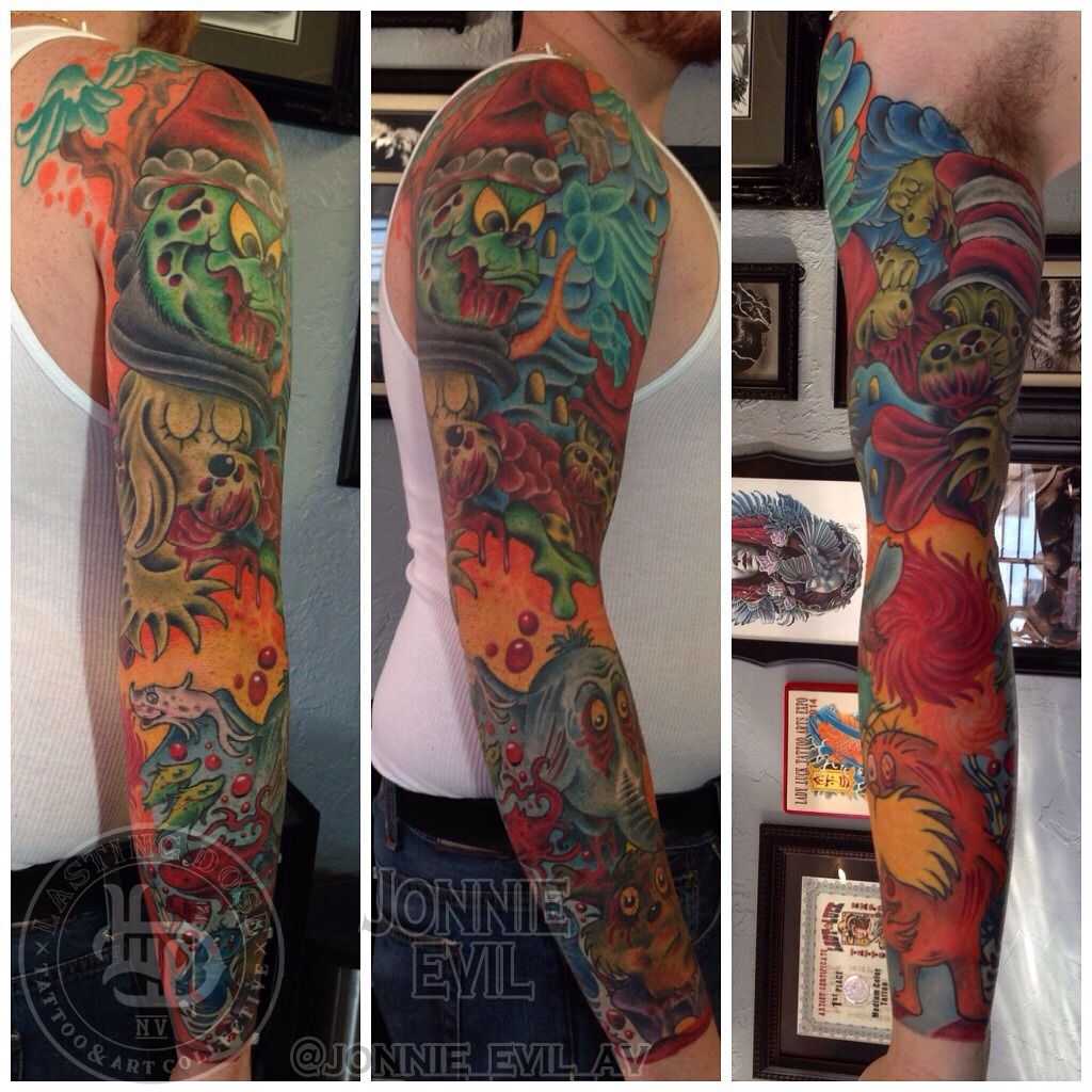 zombie sleeve by Brian Gallagher TattooNOW