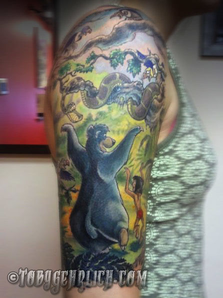 Downunder Tattooing  One of Danes clients is getting their whole leg  tattooed with a Jungle Book theme how cool is that What Disney movie  would you get tattooed Request your own