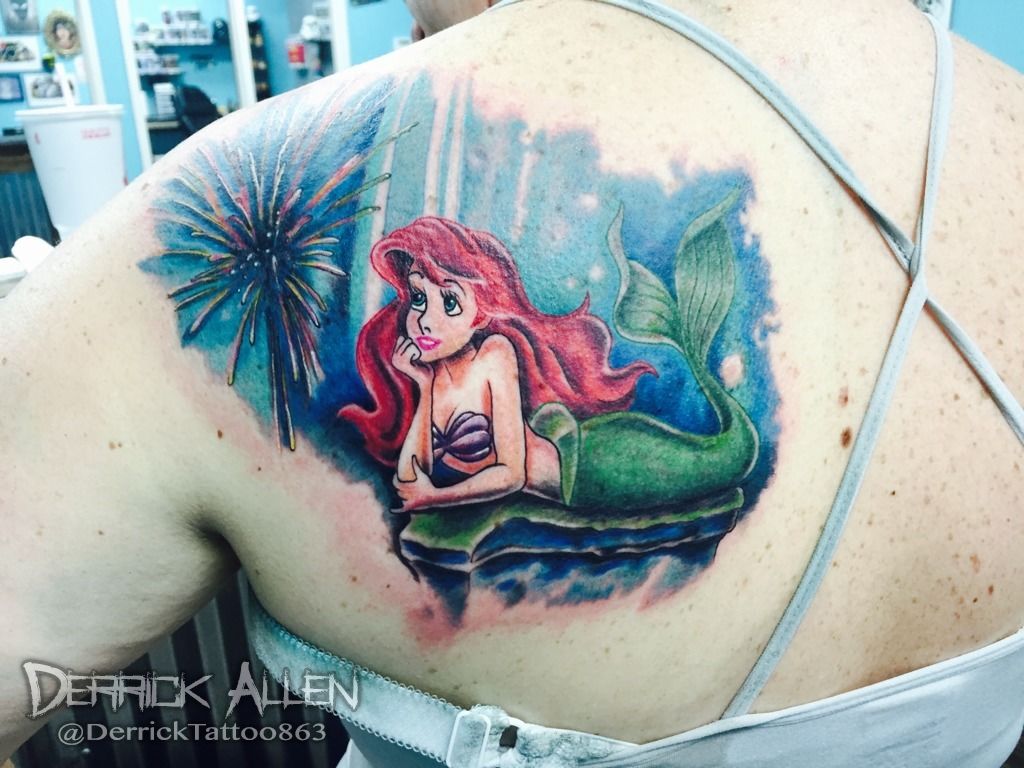 the little mermaid tattoo sleeve