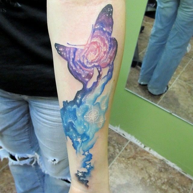 44 Bewildering Galaxy Tattoo Designs To Swagger In 2023
