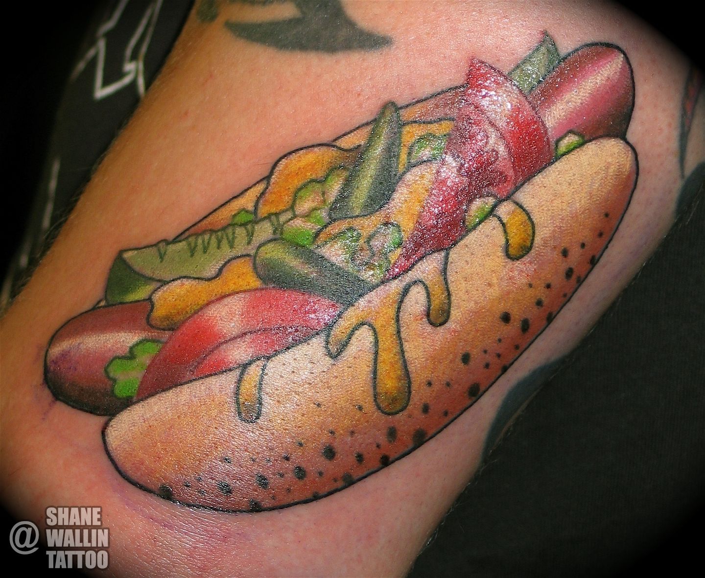 Chili dog tattoo by Nikko Hurtado TattooNOW