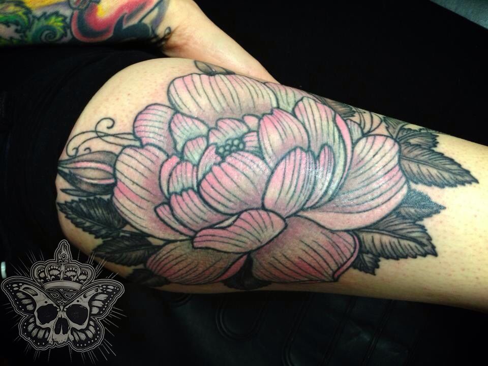 Realistic Pink Rose Tattoo by Pony Lawson by PonyLawson on DeviantArt