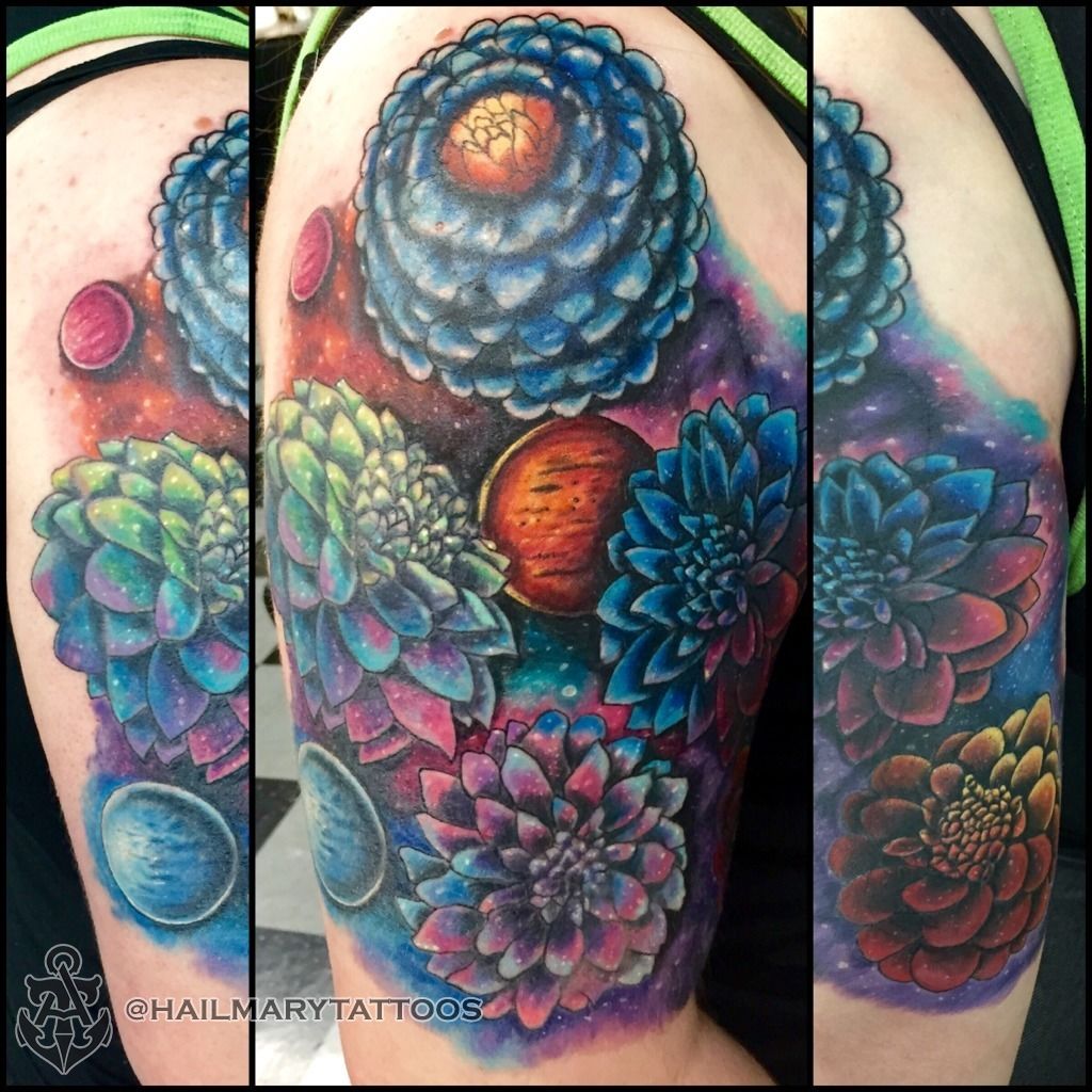 Beautiful Flower Temporary Tattoos Fake Rose Waterproof Tattoos 3d  Geometric Planets Galaxy Tattoo For Women Men Body Art Tattoo  Temporary  Tattoos  AliExpress