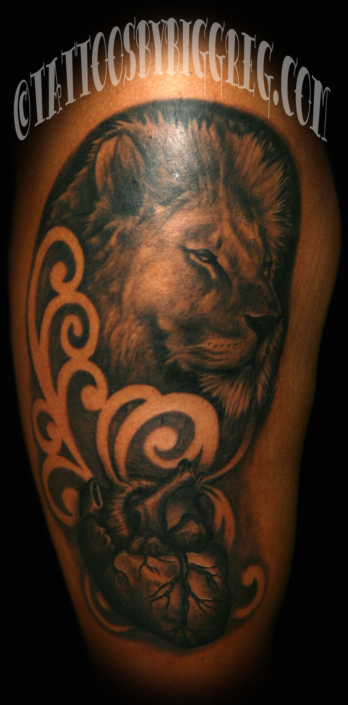 A Lions heart is as strong as its strength Once you become fearless  life becomes limitless     lionking tattoo inked  Instagram