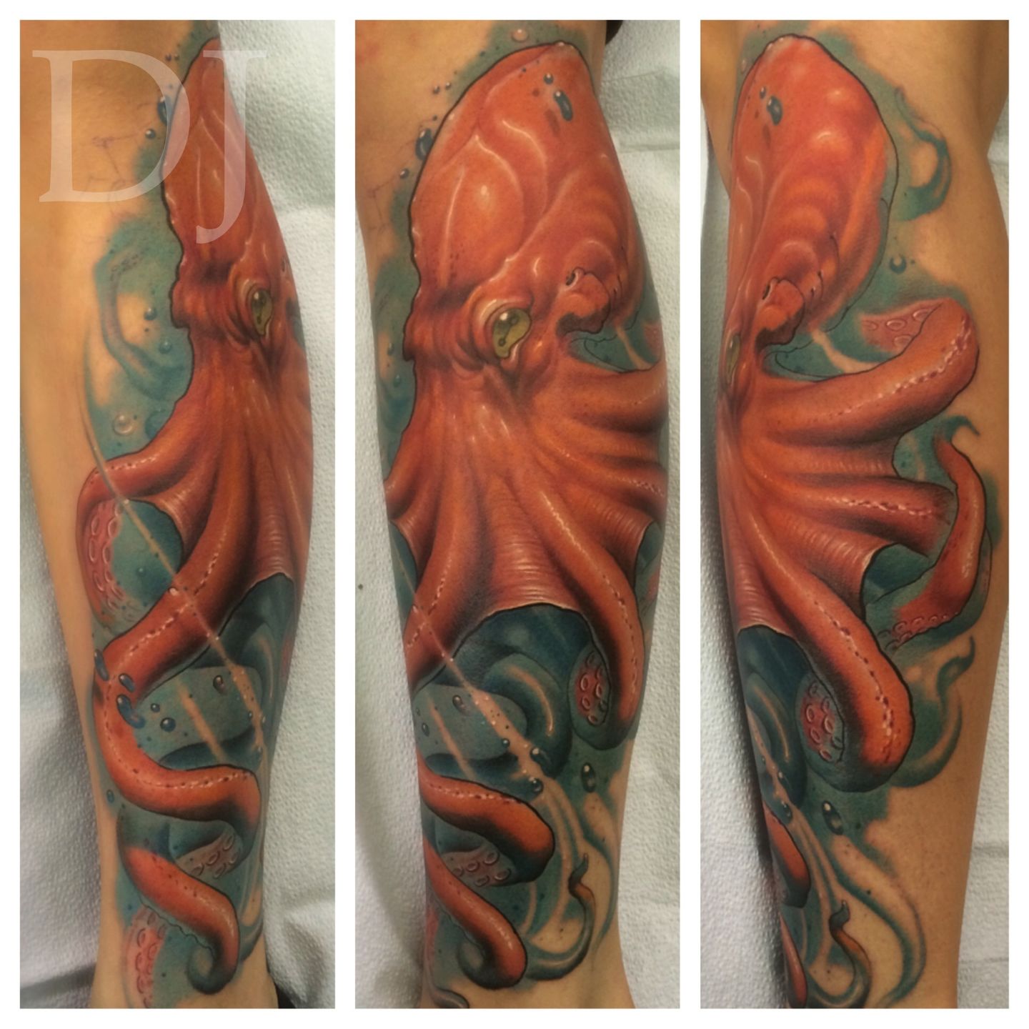 Paige Tattoos - Light shading octopus done at @tattoolegendtenerife 🐙 . .  . #art #ink #realistic #realism #octopustattoo #spaintattoo #tenerifetattoo  #sleeve #blackandgreytattoo #blackandgrey | Facebook