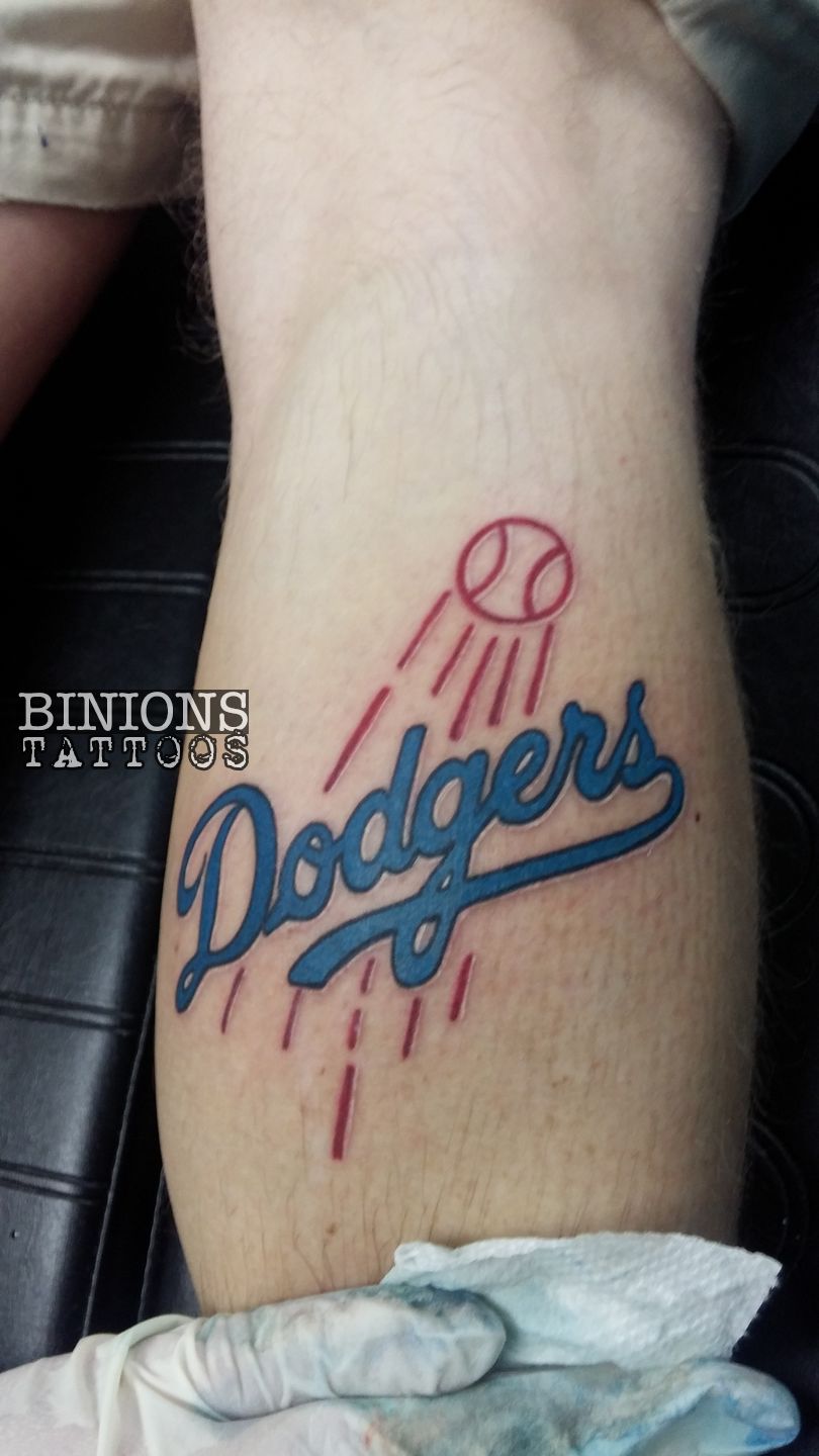 Dodgers Fans Show Off Their Dodger Themed Tattoos