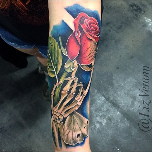 Absolute Tattoo  acidwolf69 tattooed this beautiful skeleton hand rose  tattoo the other night at absolutetattooreno Thanks for the walk ins  walkinswelcome absolutetattooreno opendaily supportlocal tattooshop  renonv reno sparksnv 