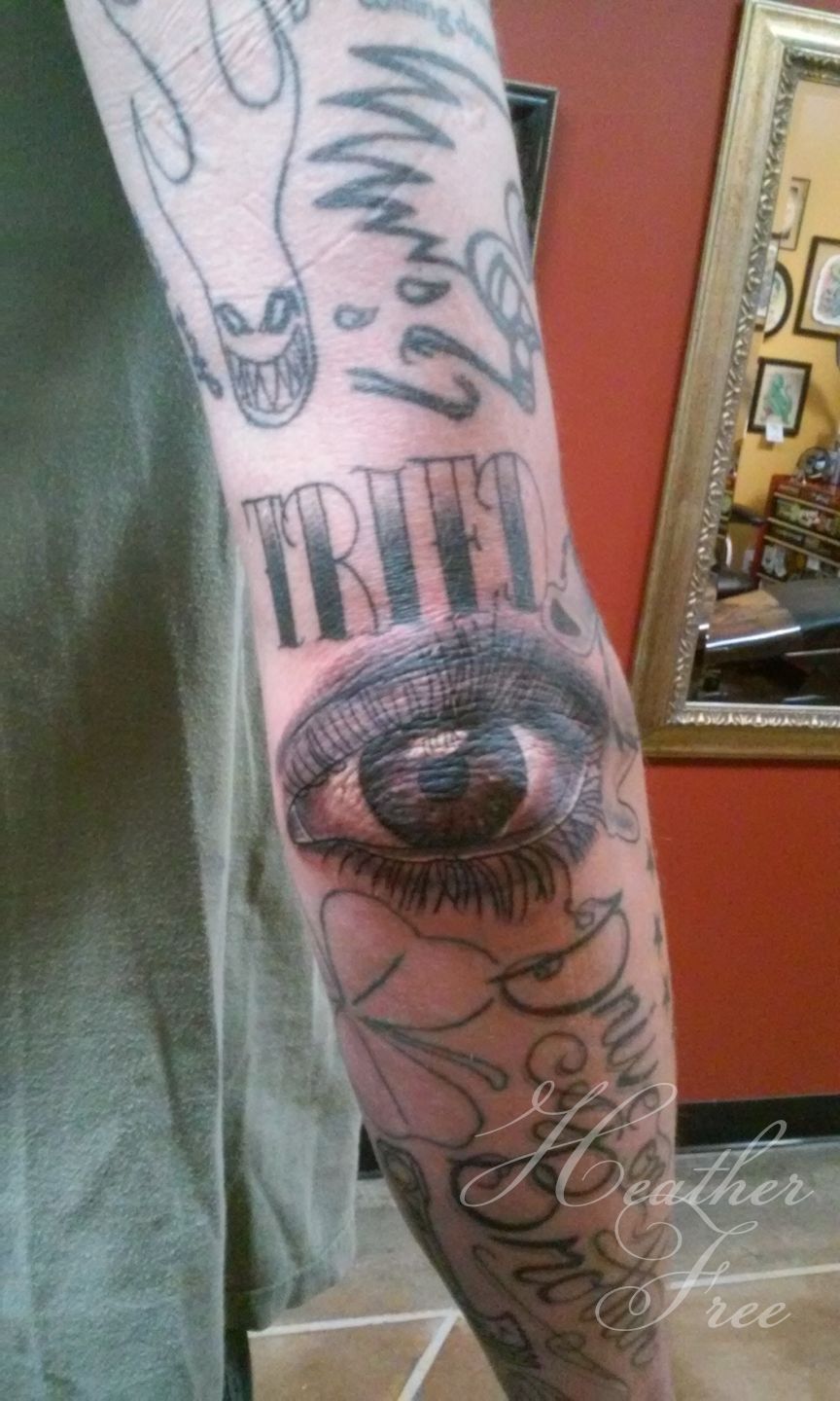 Eye In The Web Tattoo Idea