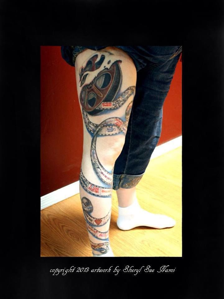 Tattoosday (A Tattoo Blog): Fiorella Rocks a Sleeve That Illustrates Her  Love of Film