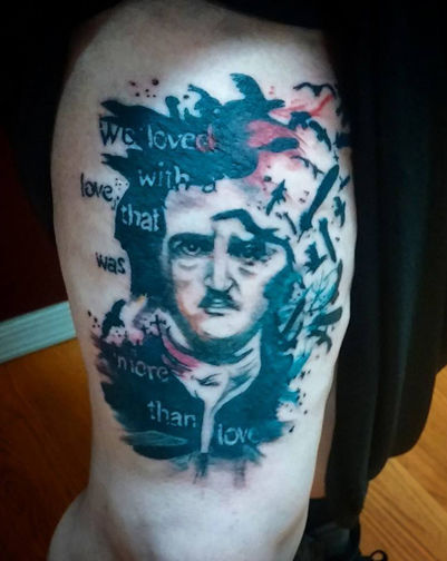 Buy Raven Tattoo Print Tattoo Design Edgar Allen Poe Nevermore Online in  India  Etsy