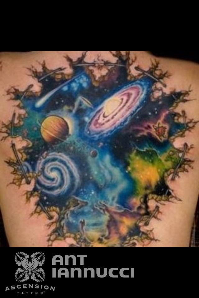 Galaxy and Stars Tattoo  YouTube