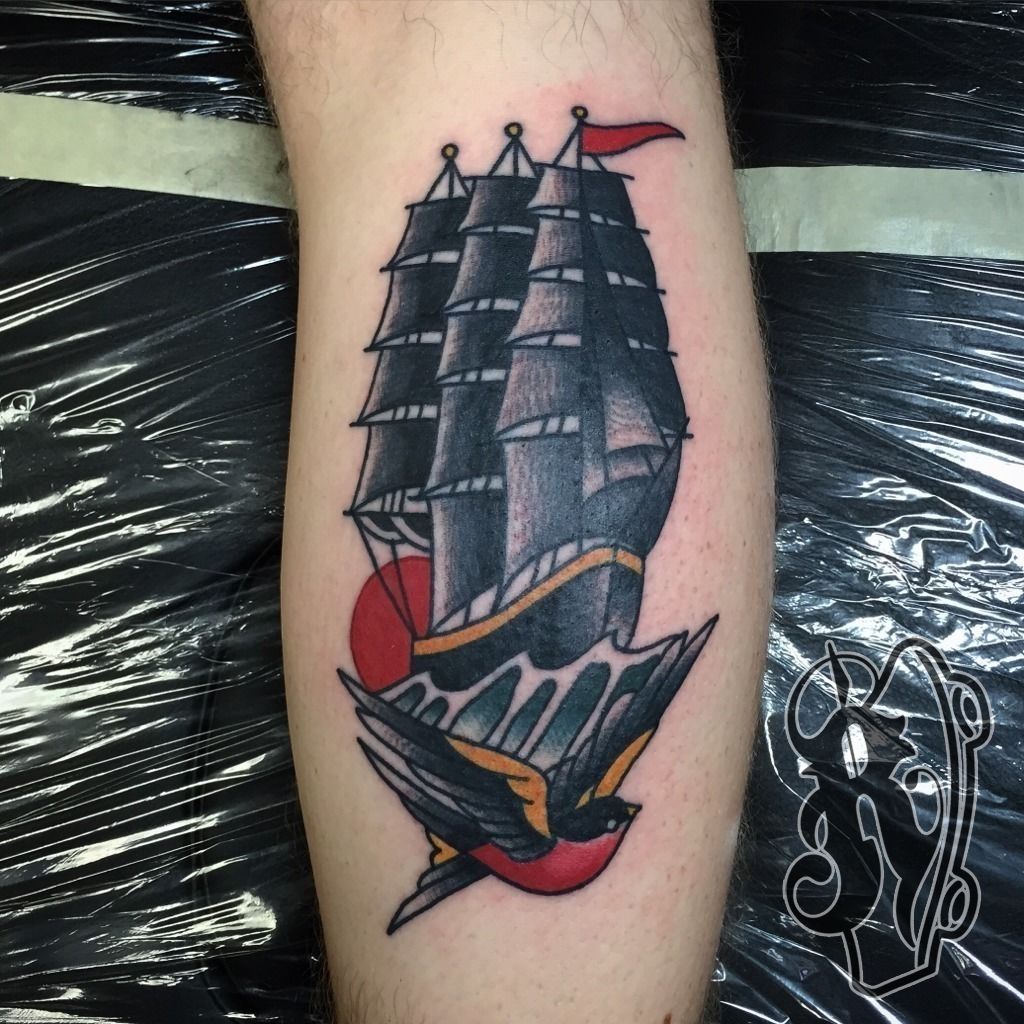 AFI Tattoo Flash  Black Sails in the Sunset  Jared Gaines Art