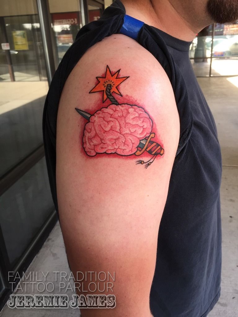 60 Brain Tattoo Designs for Men [2024 Inspiration Guide] | Brain tattoo,  Trendy tattoos, Heart tattoo