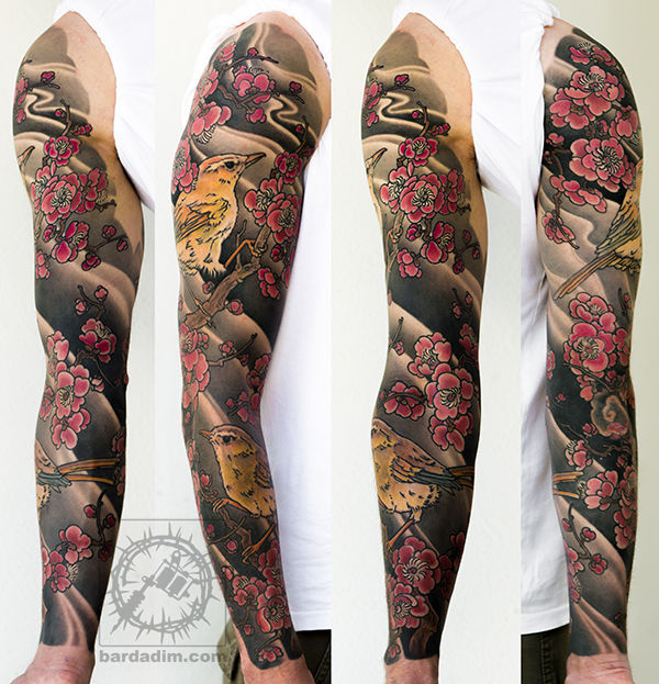 branch colorful Archives  Queens Gambit Tattoo