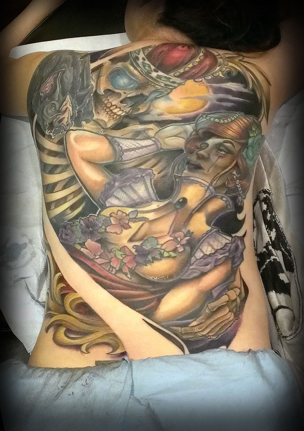 Tattoo Ben Groningen | Tattoos, Flower tattoo, Alexander mcqueen scarf