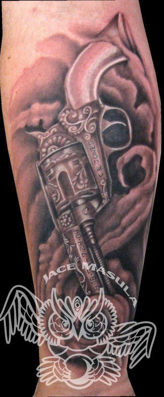 revolver tattoo  old western style revolver tattoo malia re  Flickr