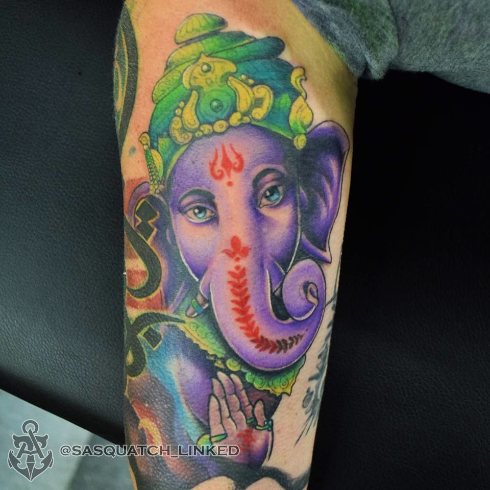 VOORKOMS Om Ganesha with Mahakal Temporary Waterproof Tattoo For Men and  Women  Amazonin Beauty