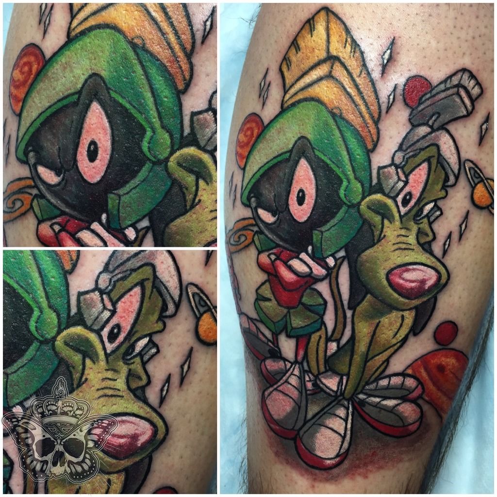 Marvin the Martian by Matt Birkla TattooNOW