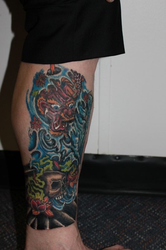 83 Great Dragon Tattoos On Leg