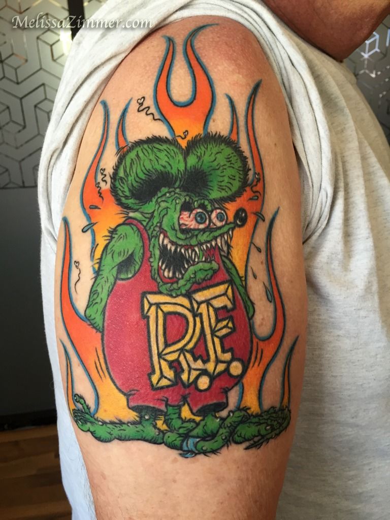My New Ed Roth Styled Orioles Piece by Gabby Del Bianco  The Tattooery  College Park MD  rtattoos