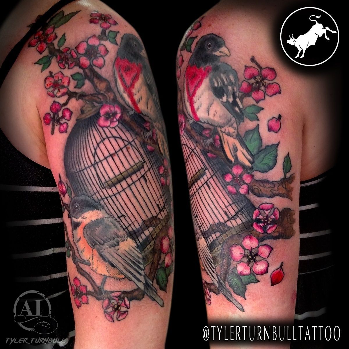 Bird forearm tattoo | Tattoos, Black tattoos, Line work tattoo