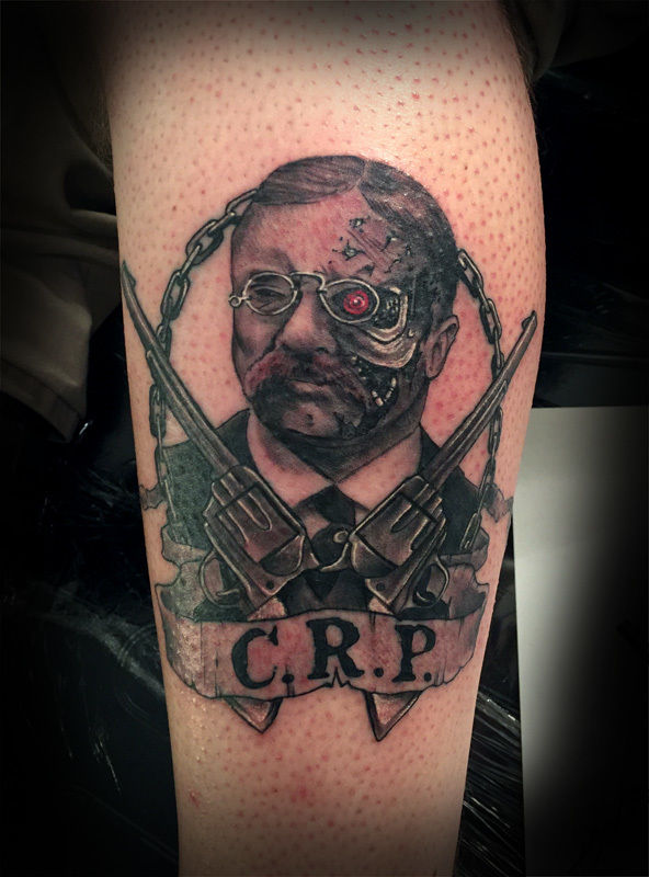 Theodore Roosevelt by Jamie Cross TattooNOW