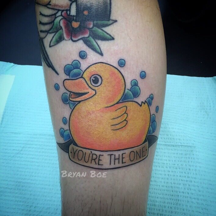 21 Amazing Rubber Duck Tattoos