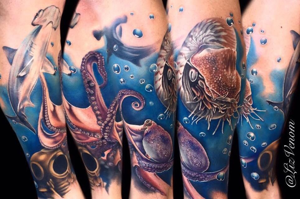 Update 61+ aquatic tattoo sleeve super hot