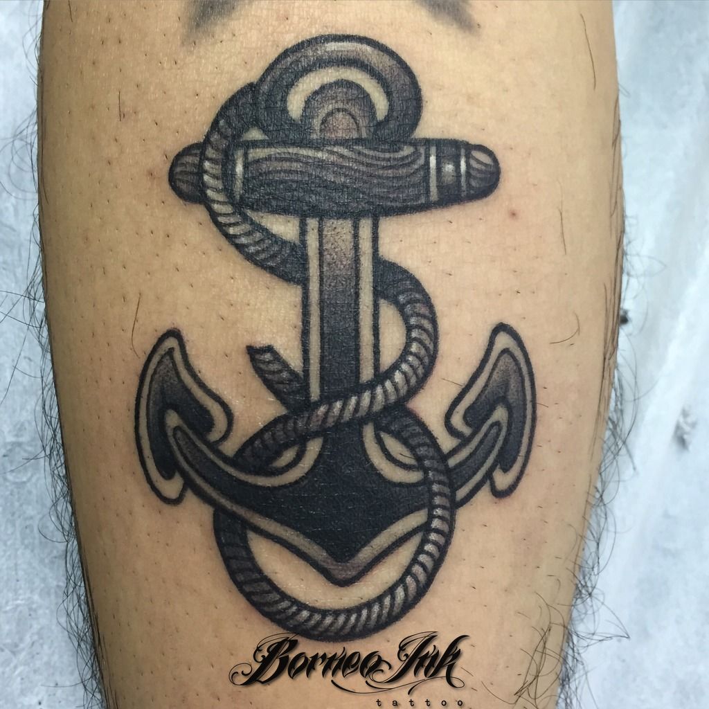 Tattooed Popeye Tee  Black  NavyChiefcom