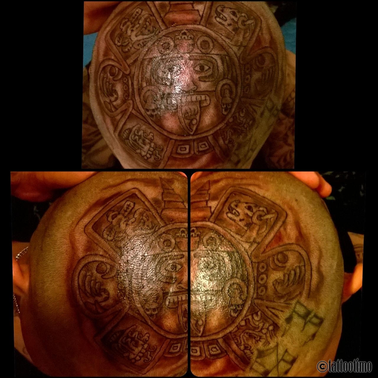 Time Is Art Tattoo Studio and Gallery  Aztec Calendar neck tattoo Done by  godmade aztectattoo aztattooer aztec necktattoo fkironsproteam  chicano mexicantattoo lacultura  Facebook