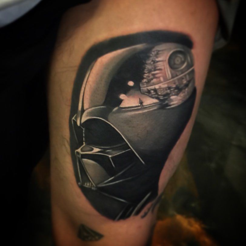 Death Star tattoo by Koit Tattoo  Post 18579