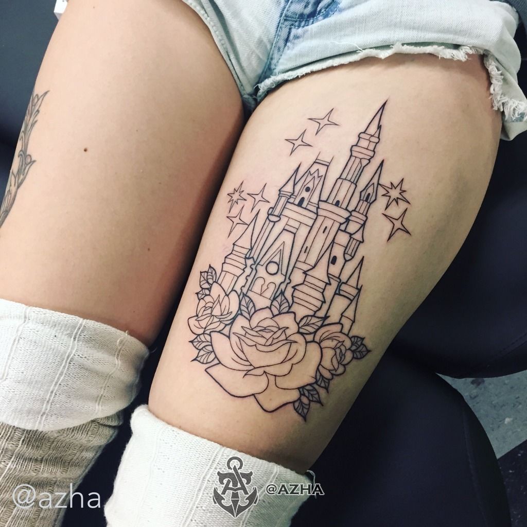 Disney Castle Tattoo by gettattoo on DeviantArt