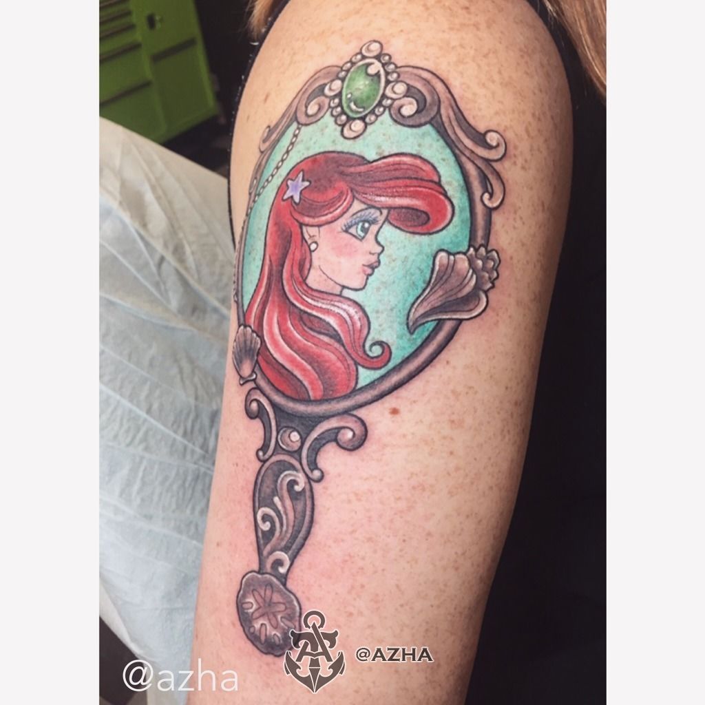 azha:ariel-ariel-the-little-mermaid-disney-mirror-victorian-color