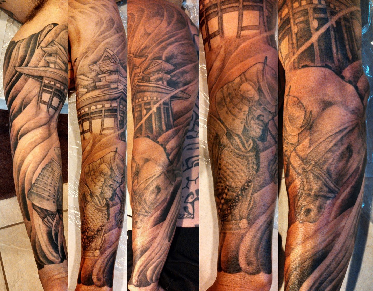 Samurai and Japanese temple  Bali West Ink Tattoo  Facebook
