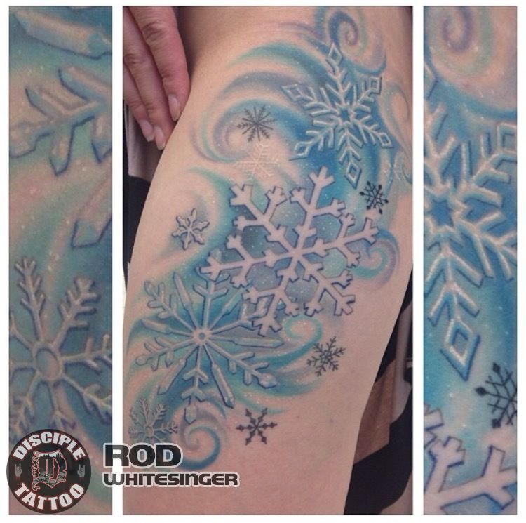 Set of 120 snowflake tattoo festival Royalty Free Vector