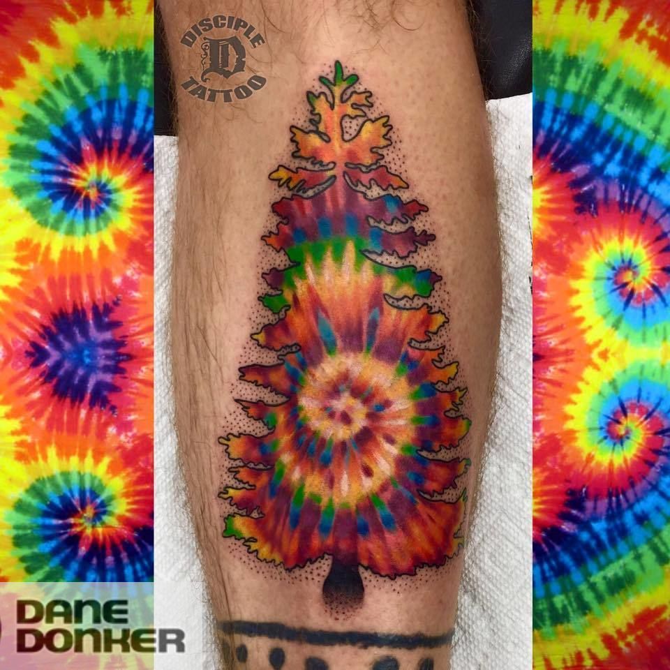 Tie Dye Temporary Tattoo Sticker  OhMyTat