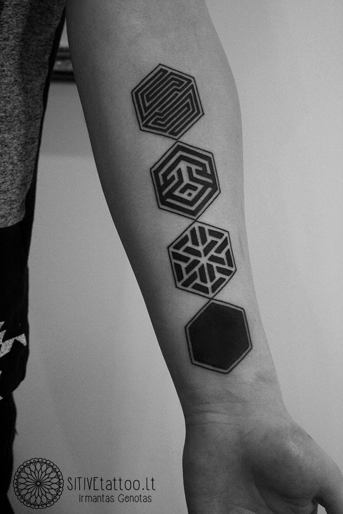 Maze Tattoo by Roly T-Rex | Maze tattoo, Tattoos, Ink tattoo