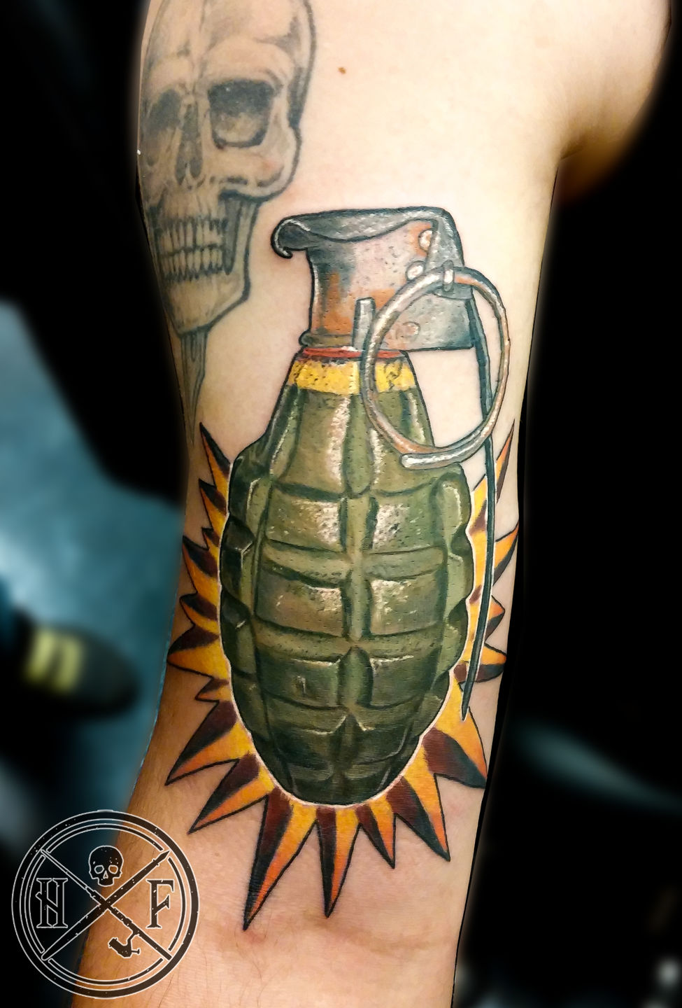 grenade tattoo