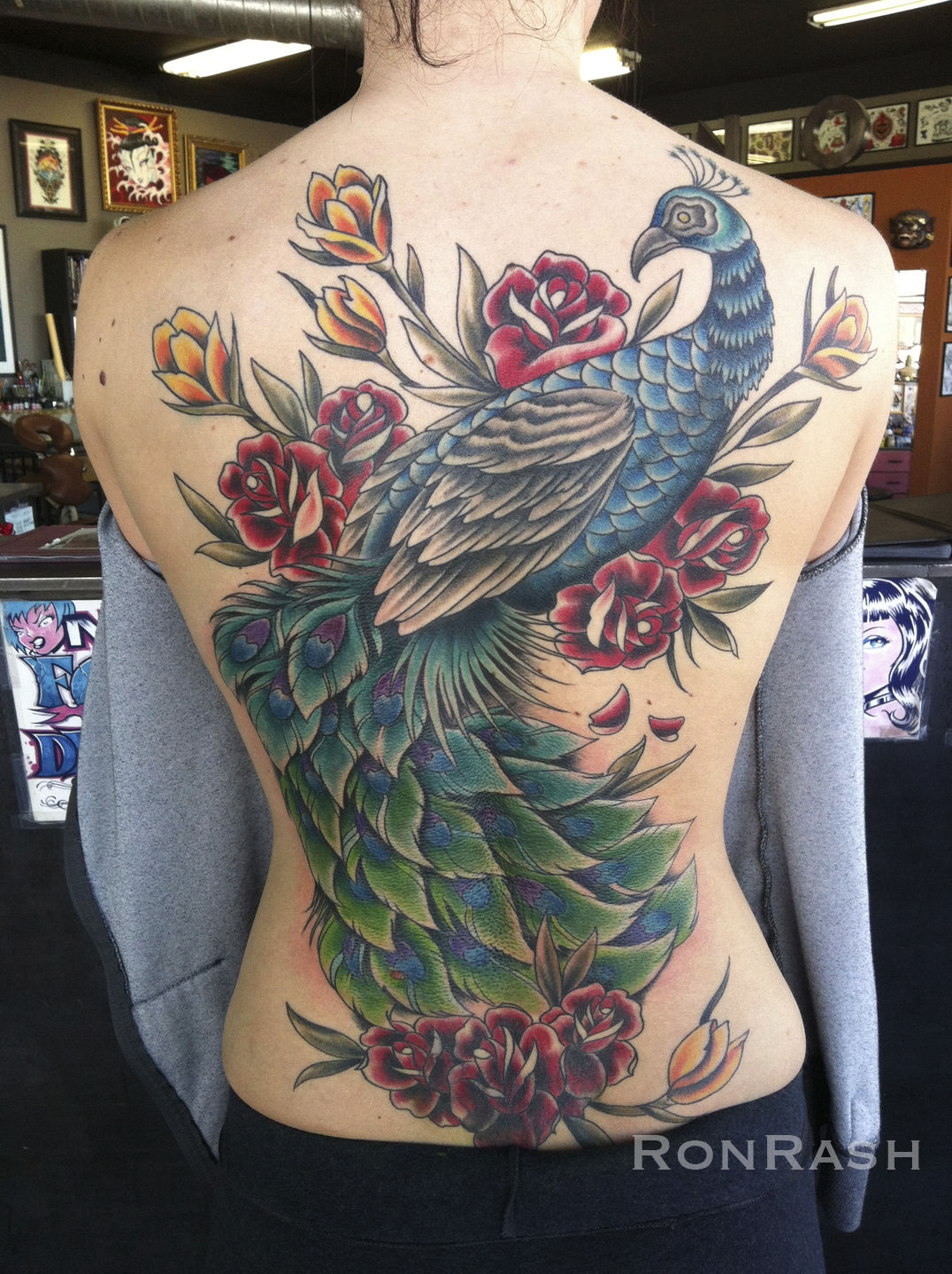 Peacockbackpiece