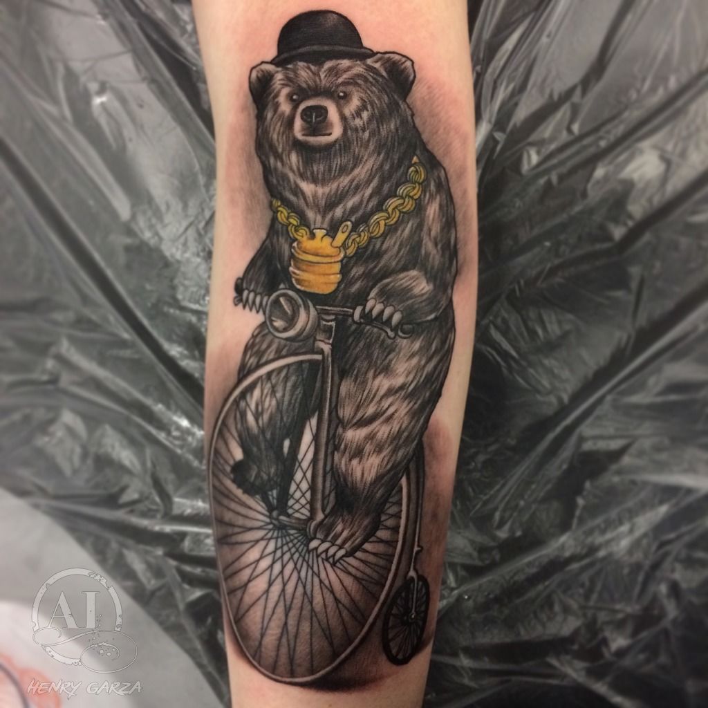 Tattoo uploaded by Dylan Dewysockie  Bear just eating his honeyBy  tonycostelloorlando  Tattoodo