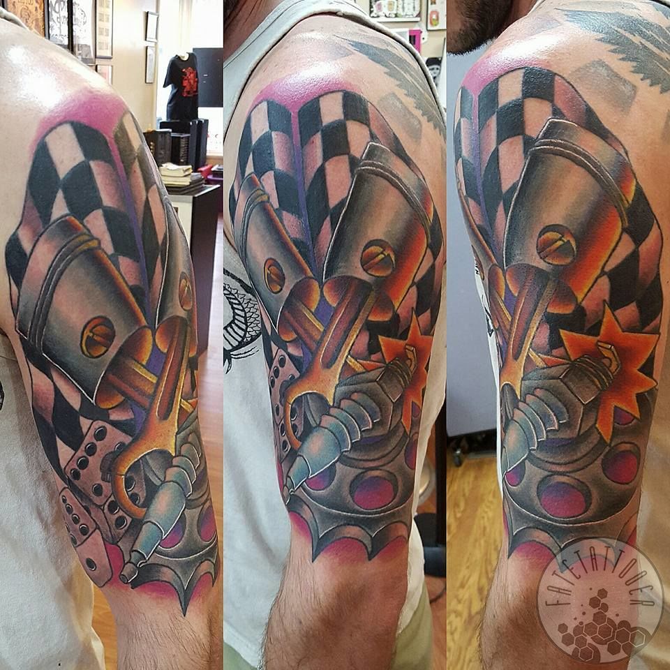 Darren Wright Tattoos - 2 years ago today I finished this Ford GT sleeve 😊  #fordgt #fordgt40 #tattoo #tattoos #tattoosleeve #realismtattoo #realism  #cars #racing #darrenwrighttattoos #sleevetattoo #sleeve #girltattoos  #girlswithtattoos | Facebook