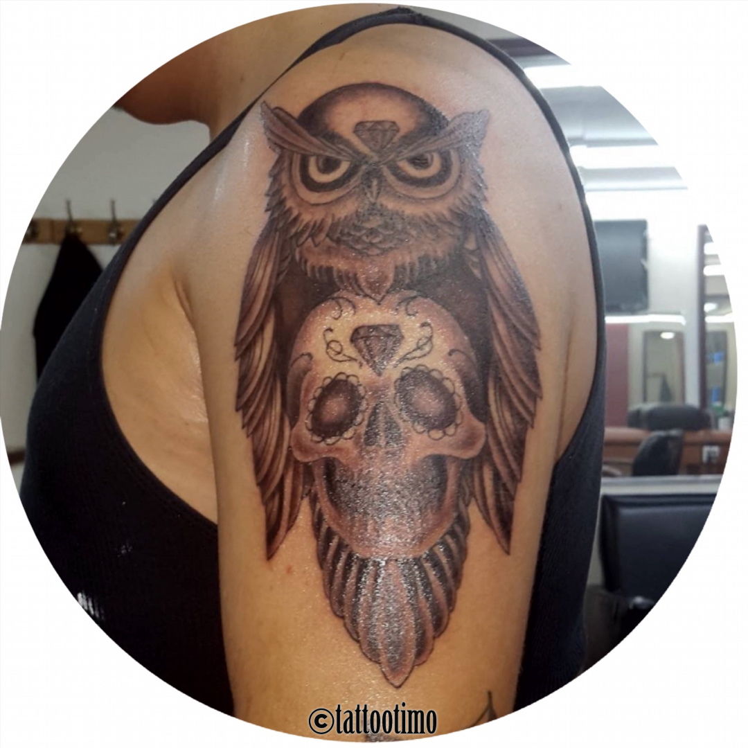 Venetian Tattoo Gathering  Tattoos  Skull  skull owl