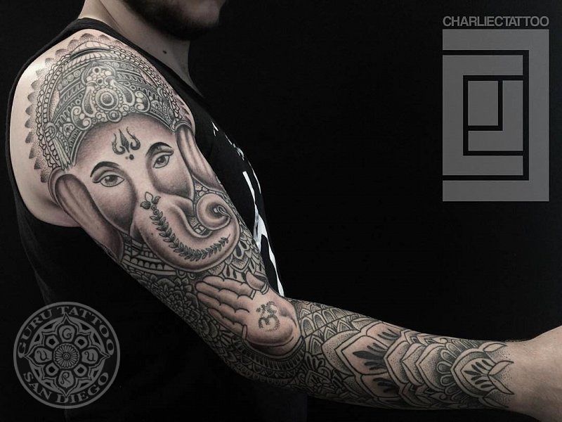 Arm Ganesh Tattoo by Joe Capobianco