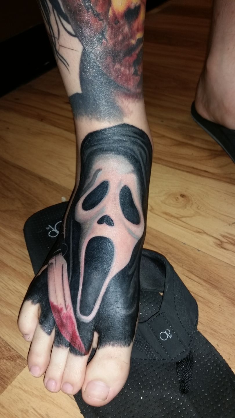 Simple Scream Tattoo by intravenous  Tattoogridnet