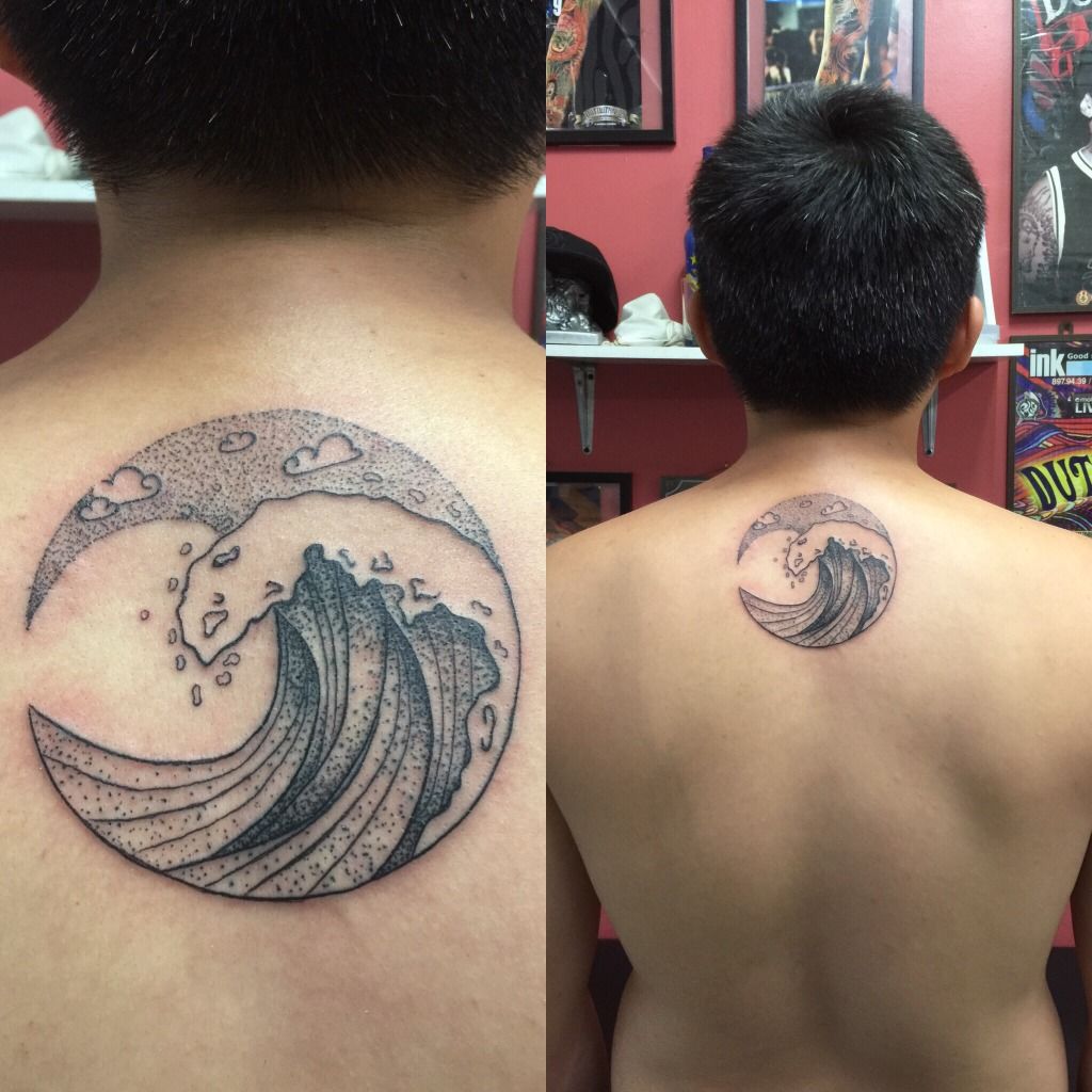 Buy Wave Temporary Tattoo / Nautical Temporary Tattoo / Artistic Tattoo/  Sea Tattoo / Single Line Tattoo Online in India - Etsy