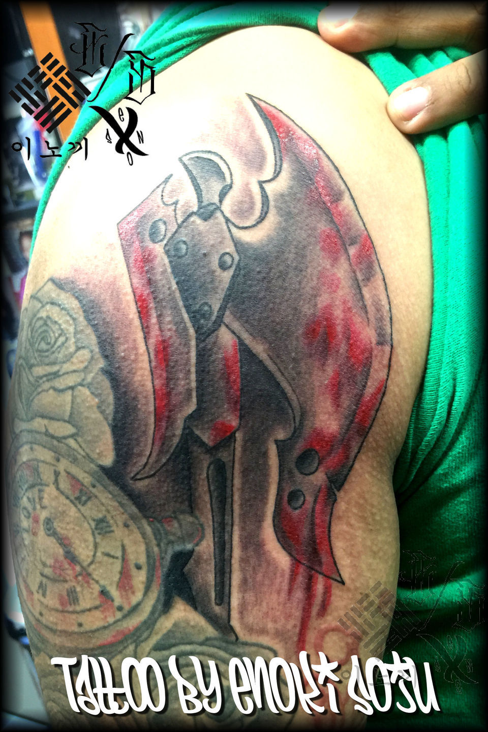 battle axe tattoo