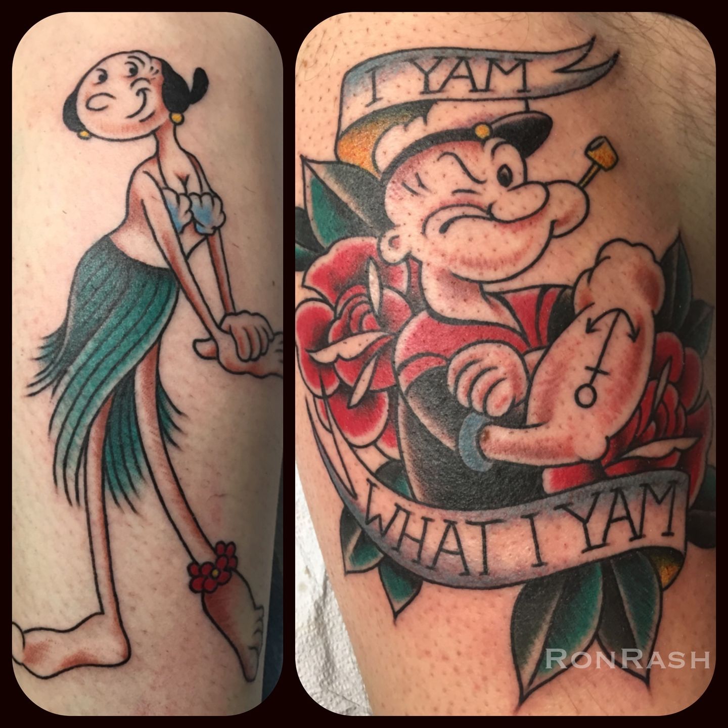 Fun Popeye and Olive... - The Ambling Bear Tattoo Studio | Facebook
