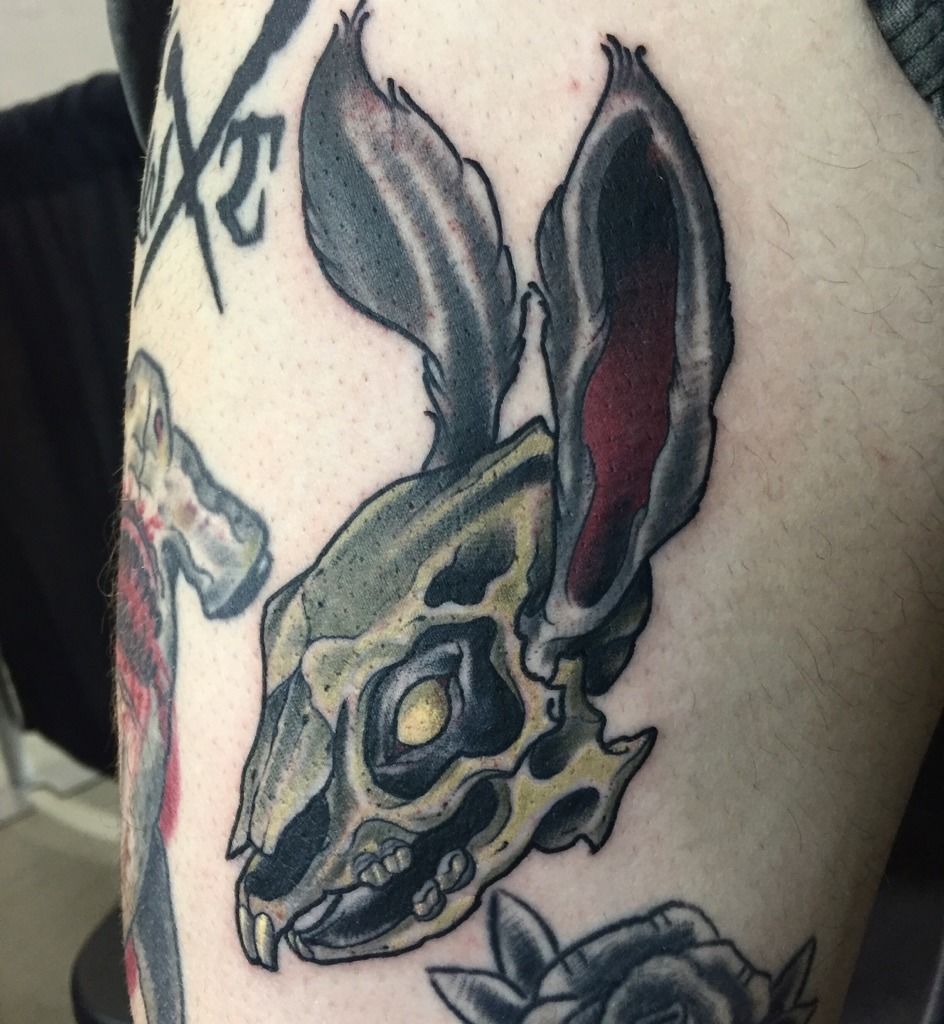 Rabbit Skull Tattoo by BreeHalo on DeviantArt