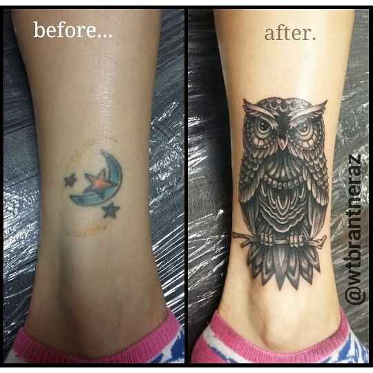Tattoo uploaded by Joshua Nordstrom  An owl coverup on the forearm  owltattoo forearmtattoos coverup colortattoos realistic animal bird   Tattoodo