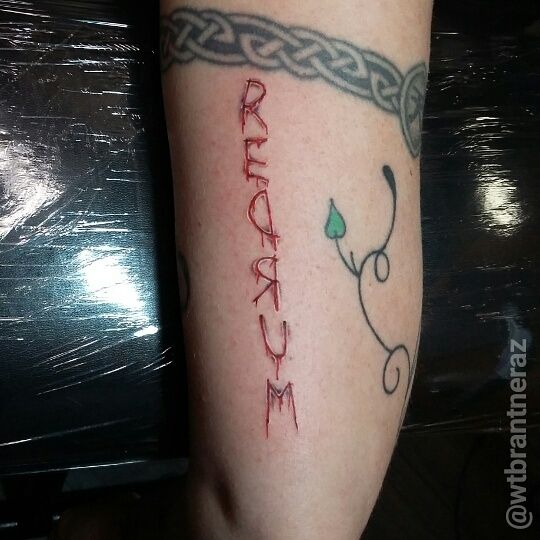 Redrum Temporary Tattoo Sticker - OhMyTat